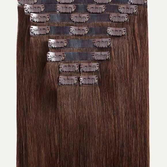 Luxy Hair Extensions - Chocolate Brown Balayage 20" - Picture 3 of 7